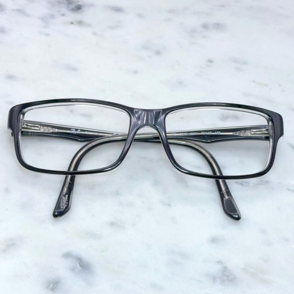 Ray-Ban RB5245 Shiny Black On Clear 2034 Eyeglasses 52-17-150 * Frames Only *